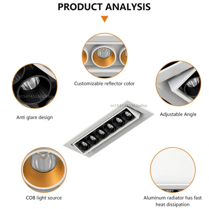 Dimmable Mini COB LED Downlight – AC110–220V