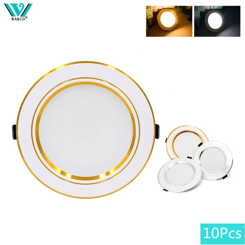 Round LED Ceiling Downlight – 5W to 18W, Multiple Colours and Voltages