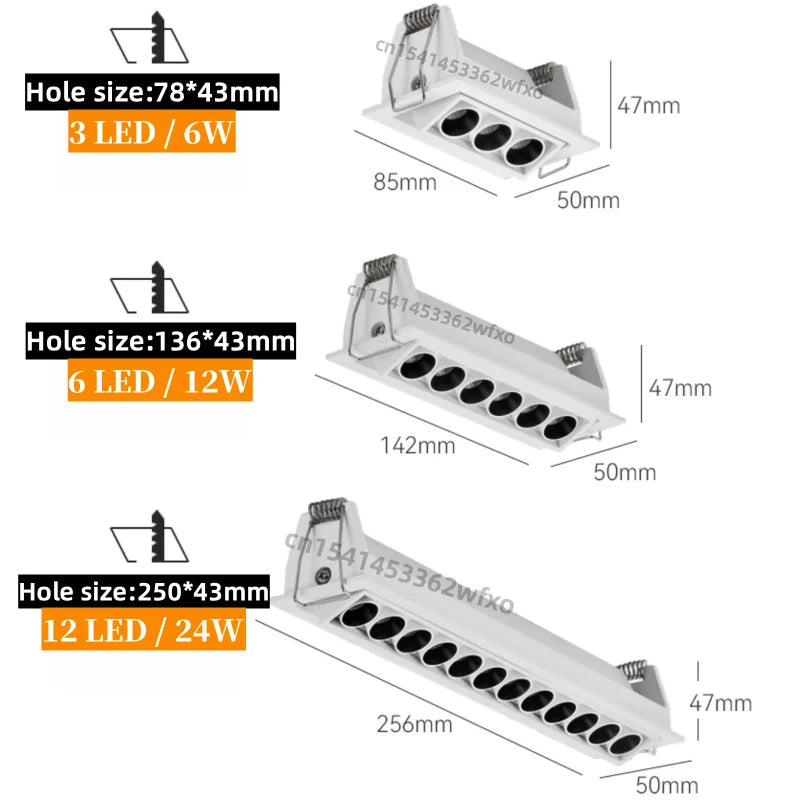 Dimmable Mini COB LED Downlight – AC110–220V